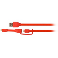 TYLT Syncable-Duo Charge and Sync Cable (2') Red